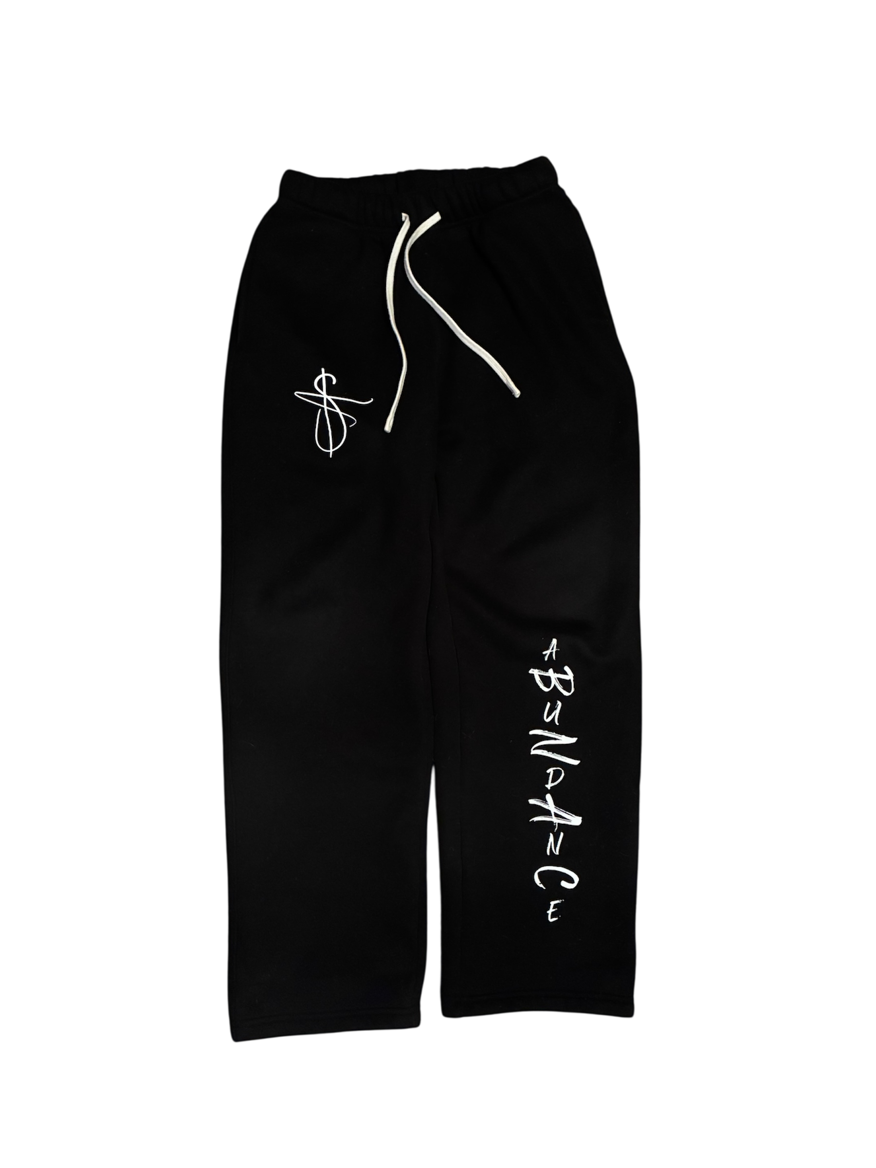 Straight leg cotton sweatpants